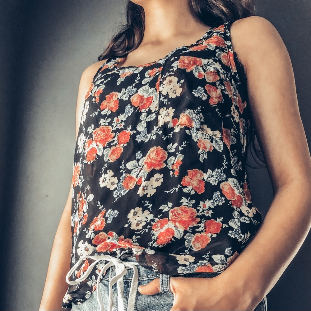Floral tank top